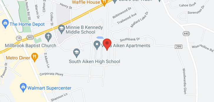 map of 127 Photinia Drive, Aiken, SC 29803